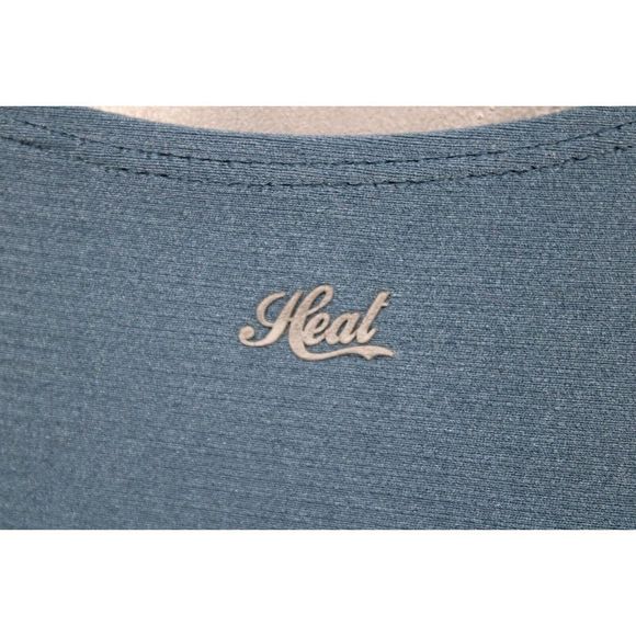 HEAT SHINY BLUE ONE PIECE M STRAPPY SWIMSUIT WOMENS OPEN BACK - Picture 7 of 11